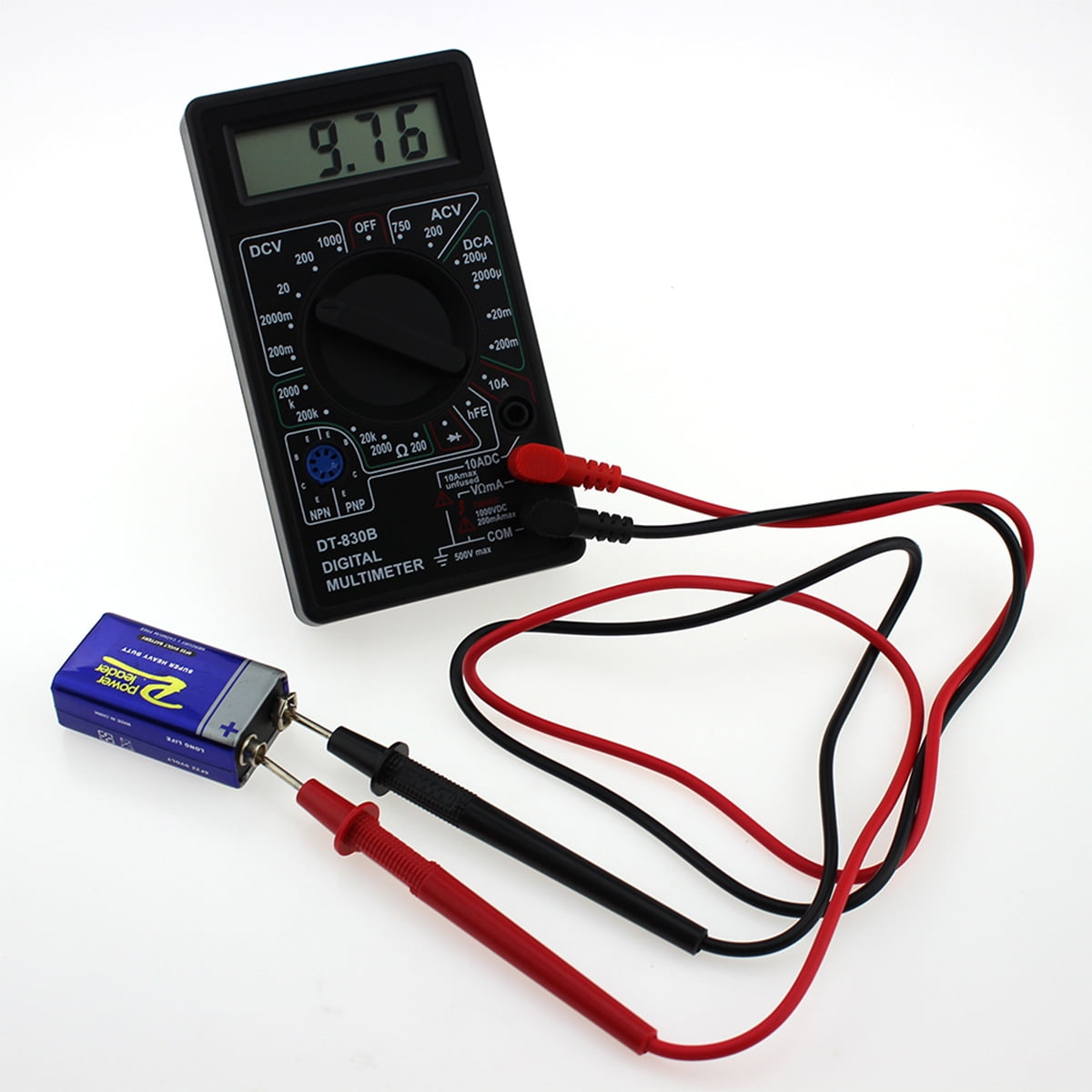 Tiyuyo DT-830B LCD Digital Multimeter AC/DC 750/1000V Amp Volt Ohm