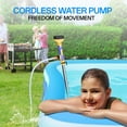 thumbnail image 5 of Cordless Stick Water Transfer Pump Compatible with Dewalt 20V MAX Battery(NO Battery),720GPH,32FT Head, Portable Utility Sump Pump Kit with 3/4" Outlet for Pool/Garden/Pond/RV/Boat Draining, 5 of 10