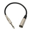thumbnail image 2 of Cable de Extensión de micrófono Baoblaze 4x 1 pie XLR a 1/4 6.35 mm, 2 of 6