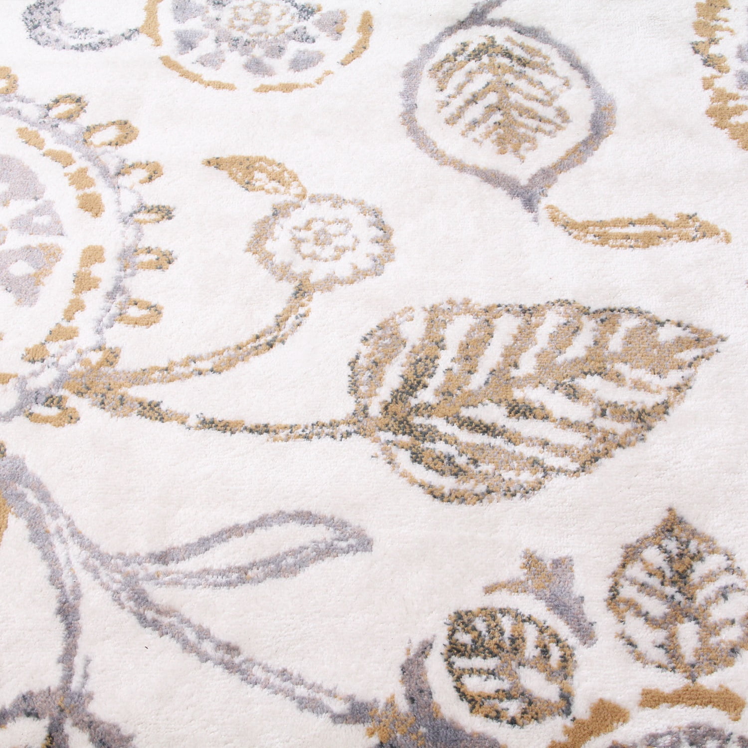 Superior Amaryllis Modern Floral Indoor Area Rug, Grey, 8' x 10'
