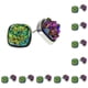 thumbnail image 2 of Qarigey Pendientes de tuerca elegantes, estilo Simple, accesorios de decoración de moda, pendientes de tuerca pequeños con estilo para chicas jóvenes, tipo 9 10piezas Qarigey CBP374563, 2 of 4