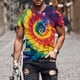 thumbnail image 1 of Tops para hombre, blusas y camisas de manga corta con cuello redondo para hombre, jersey informal de moda con estampado de cuello redondo para hombre, pantalones cortos deportivos para fitness, blusa, 1 of 5