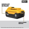 thumbnail image 4 of 20V MAX Batterie Lithium-Ion 5 Ah (DCB205), 4 of 5