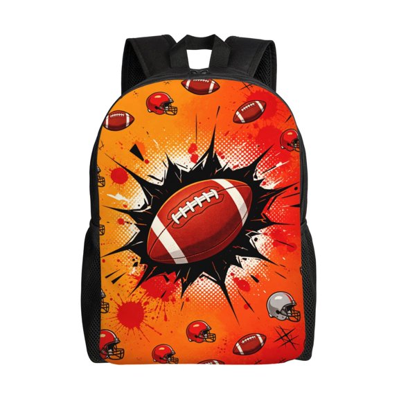 Football Backpacks Travel Laptop Backpack Lightweight Bookbags Casual Daypack
