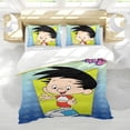 thumbnail image 5 of Bobby's World-themed Bed Sheet Set Three Piece Set Comfortable And Skin Friendly Unique Design Home Decor Gifts For Family Friends fans54x79Inches（135cm*200cm）, 5 of 6
