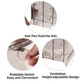 thumbnail image 6 of REDCAMP Wood Burning Folding Camp Stove Stainless Steel Grid, Portable Collapsible Backpacking Stove Survival Rocket Stove for Hiking Outdoor Tent Camping Picnic BBQ, Samll, 6 of 9