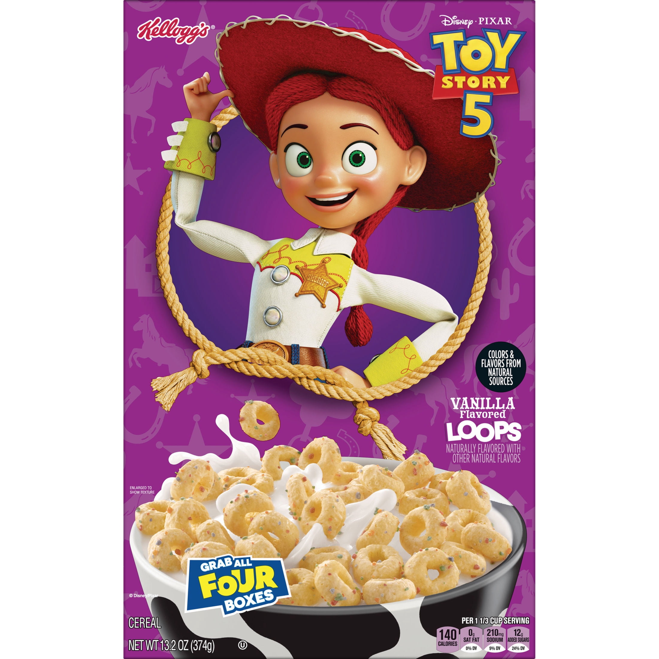 Kellogg's Vanilla Flavored Loops Breakfast Cereal, Limited Edition, 13.2  oz