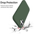 thumbnail image 4 of iPhone 16 Case, iPhone 16 Phone Case Liquid Silicone Gel Rubber Slim Phone Case Soft Anti-Scratch Durable Microfiber Lining Full Body Shockproof Protective Cover iPhone 16 6.1", Forest Green, 4 of 14