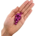 thumbnail image 2 of 400 Pink Matte Metallic Acrylic Beads 10mm with 4.8mm Large European Hole, 2 of 2