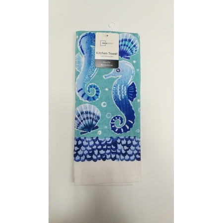 Sealife 1 Pigment Printed Kiitchen Towel by Mainstays