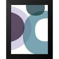 thumbnail image 2 of Urban Epiphany 19x24 Black Modern Framed Museum Art Print Titled - MidCentury Teal Purple 1, 2 of 5