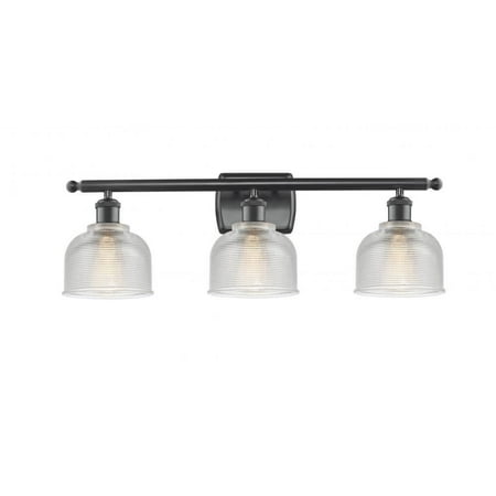 

Innovations 516-3W-BK-G412-LED Dayton 3 Light Bath Vanity Light part of the Ballston Collection Matte Black