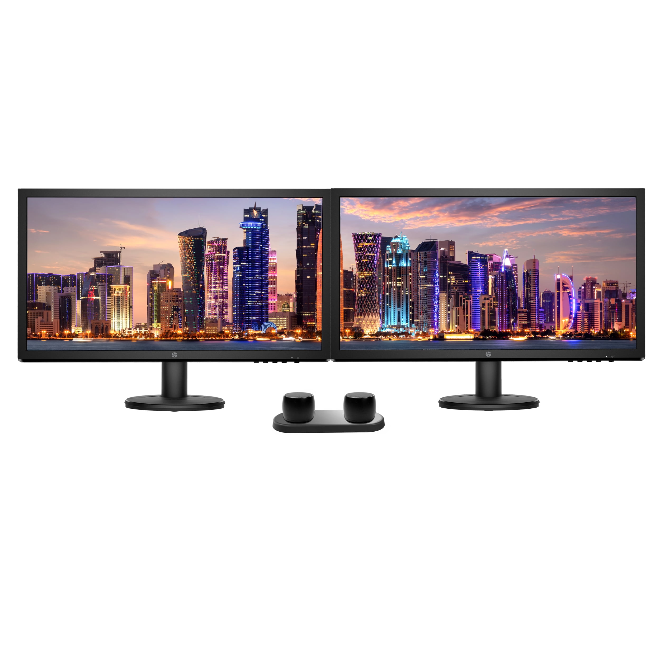 HP V24 FHD 1920x1080 Monitor 2 Pack Bundle with HDMI, FreeSync, Low ...