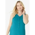thumbnail image 3 of Roaman's Women's Plus Size Henley Ultimate Tunic Tank, 3 of 5