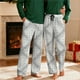 thumbnail image 1 of Pantalones de pijama largos para hombre, informales, con estampado a cuadros, holgados, deportivos, elásticos, rectos, vintage, con bolsillos, 1 of 9