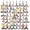 2A, variant on vintage Eiffel Tower Stickers, Waterproof Eiffel Tower Sticker for Water Bottle Laptop Phone Cases Planner Skateboard Luggage Helmet Party Favor Decor, Ideal for Adults Teens Teacher Rewards