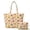 Autumn Maple Leaf, variant on Pink Bat & Spider Web Quilted Shoulder Bags, Polyester Purses and Handbags Set Casual Portable Women's Quilted Bag for Leisure Time