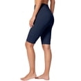 thumbnail image 4 of UDAUDU Biker Shorts for Women with Pockets High Waisted 6"/7" Booty Comfy Spandex Volleyball Short for Workout Gym Yoga Navy XL, 4 of 6