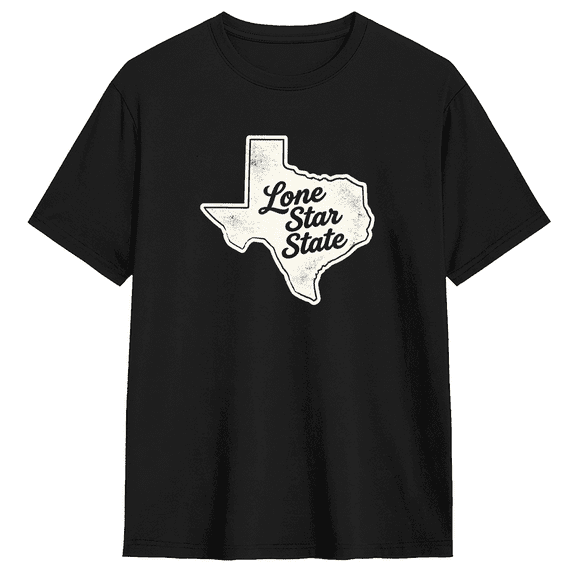 Texas Lone Star State Vintage Graphic Tee for Men and Women, Fun Party Cotton Short Sleeves T-Shirt