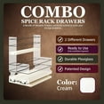 thumbnail image 2 of Vertical Spice Combo Spice Rack Drawer - Pull Out Pantry Organizers and Storage - Kitchen Cabinet Organizer - Seasoning Sliding Caddy - Made in USA (5.75" W x 10.75" H x 10.60" D, Assembled), 2 of 15