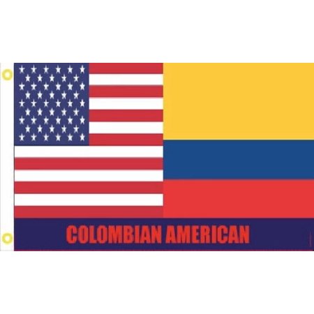 3X5 USA COLOMBIAN AMERICAN FRIENDSHIP HERITAGE FLAG BANNER 100D