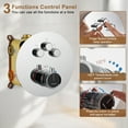 thumbnail image 4 of CASAINC Wall Mounted Shower Heads 3-Spray 2-function Luxury Thermostatic Dual Shower Faucet 2.5 with Waterfall Bathroom Shower System in Chrome, 4 of 10
