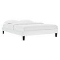 thumbnail image 1 of Modway Lit Plateforme Grand en Velours de Performance, Blanc, 1 of 5