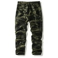 thumbnail image 4 of Cargo Pants for Men Baggy Casual Camouflage Straight Leg Pants Multi Pockets Lightweight Utility Streetwear Trousers Army Green 30, 4 of 4