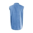 thumbnail image 3 of Tisuna Mens Sleeveless Shirts Button Down Breathable Casual Summer T-Shirts Mens Classic Collared Casual Shirts With Pocket For Sport Athletic Light Blue Size Xxl, 3 of 5