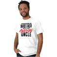 thumbnail image 5 of Terrible Brother Awesome Uncle Men's Graphic T Shirt Tees Brisco Brands X, 5 of 6