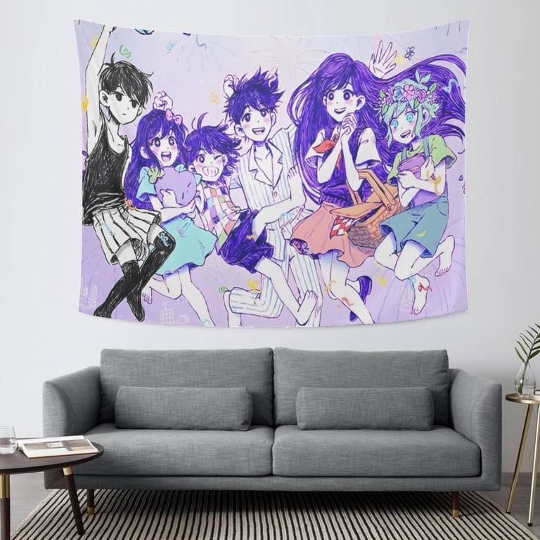 Tapestry Poster Cool Omori Wall Hanging Art Decor for Living Room