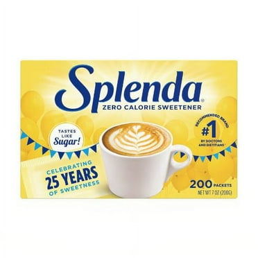 SPLENDA No Calorie Sweetener, 200 ct packets – Zero Calorie Sugar Substitute Sweetener