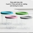 thumbnail image 4 of Ice Cream Pints Containers, ABS And PC 4 PCS Freezer Food Storage Tubs  For Kitchen, 4 of 8