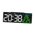 thumbnail image 2 of yotijay Digital Alarm Clock Electric Desk Clock 3 Level Brightness Adjustment Home Decor Black Shell, 2 of 9