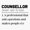 1pcs, variant on Counsellor Funny Definition Er, Phone Decal Water Bottle Stickers Car Decals, Funny Birthday Gift