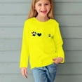 thumbnail image 5 of MeetoTime Girls Long Sleeve Tops Spring Fall Crewneck Printed Dressy Tunic Tops Children's Pullover Undershirt, 5 of 5