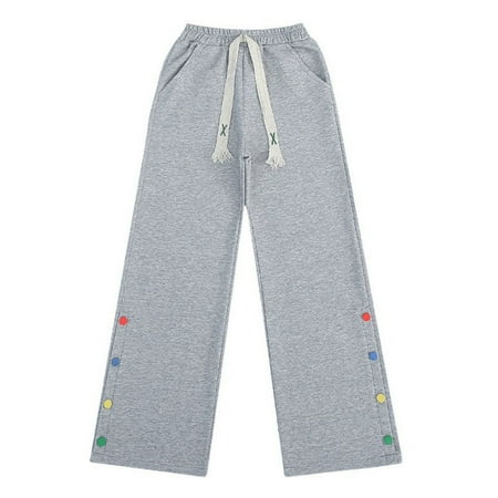 

Girls Casual Pants Spring S Mid Sized Child Kids Loose And Versatile Kids Daily Trousers Sweatpants Girls Bottoms Lightweight Leggings 4 Years-5 Years