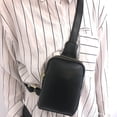 thumbnail image 4 of Bolso bandolera de cuero Bolso de pecho para mujer bolso bandolera simple de un solo hombro, 4 of 5