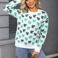 thumbnail image 6 of Fewfanhot Cardigan Sweaters for Women Valentine Hearts Drop Shoulder Sweater Casual Heart-Shaped Long Sleeve Pullover Tops, 6 of 9