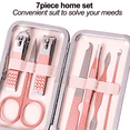 thumbnail image 3 of Manicure Set, Travel Mini Nail Clippers Kit Pedicure Care Tools, Stainless Steel Grooming kit, 3 of 5