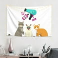 thumbnail image 2 of Easygdp Pet Care Grooming Tapestry Wall Hanging, Wall Tapestries for Bedroom Aesthetic Living Room Office Decor 60x40in, 2 of 8