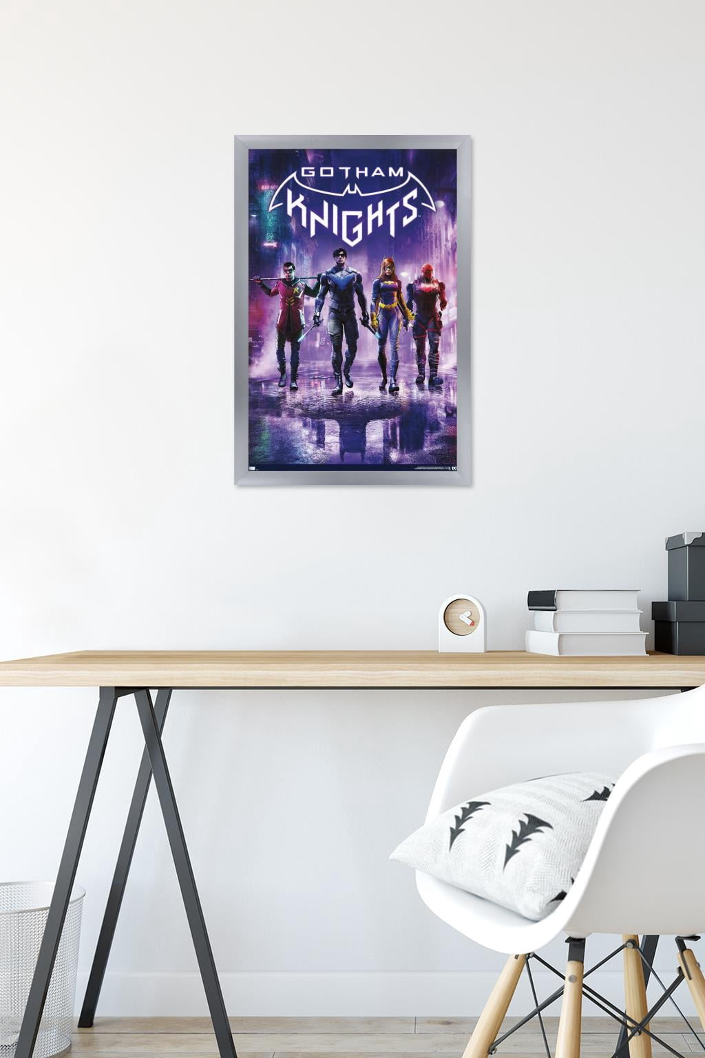 DC Comics Gotham Knights - Key Art Wall Poster, 14.725" x 22.375" Framed