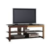 Bush Industries Universal TV/VCR Collection VS74677 - Stand - for flat panel / audio - wood, veneer - metallic gray - screen size: 60" - floor-standing