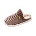 thumbnail image 2 of Pantoufles d'Hiver pour Hommes et Femmes, Doublure en Molleton Chaude et Mousse à Mémoire, Chaussures d'Intérieur Assorties et Confortables pour Couples, Famille et Cadeaux des Fêtes Coffee 36, 2 of 5