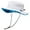 White, variant on UPF 50+ Foldable Sun Hat Patterned Under Brim Bucket Hats for Summer Hiking Fishing Beach Safari Men Women