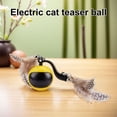 thumbnail image 4 of Pelota Interactiva Juguete para Gatos Rodante Automática Con Colas Plumas Y Gatitos, 4 of 9