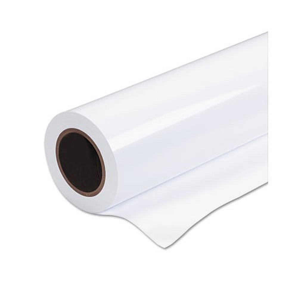 Premium Glossy Photo Paper Roll 2" Core, 24" x 100 ft, Glossy White