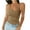 #03 Khaki, variant on Ichuanyi Womens Shirts , Tank Top For Women Sexy O Neck Sleeveless Vest Summer Trendy Slim Skinny Pullover Tunic Tees