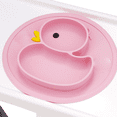 thumbnail image 5 of Platos de silicona divididos para bebés pequeños, platos de succión antideslizantes portátiles para niños, bebés y niños, sin BPA, 5 of 5