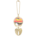 thumbnail image 1 of Germany City Name Map Style Illustration Car Keychain Angel Wing Pendant, 1 of 4